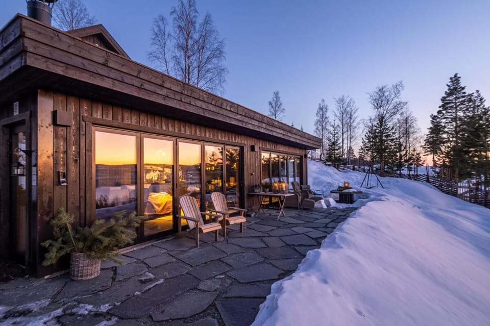 Trollstua · Romantisk · Bålpanne · 30 min OSL Chalet in Viken, Norway