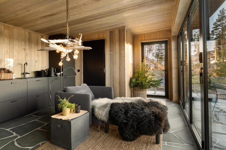 Trollstua · Romantisk · Bålpanne · 30 min OSL Chalet in Viken, Norway