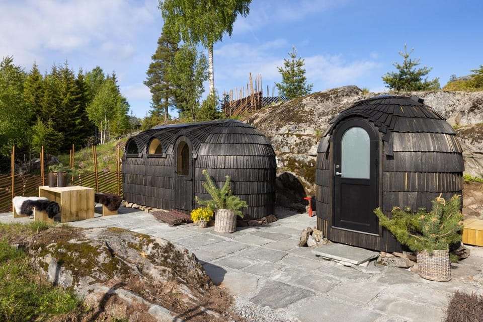 Telt 3: Stjernetaket · Sov under stjernene · 30 min OSL Chalet in Viken, Norway
