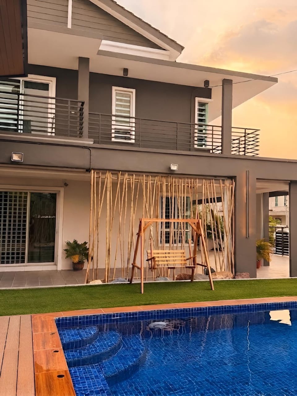 Property building, Pool view, Swimming pool
