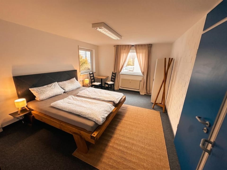 Bed, Photo of the whole room, Bedroom, towels, wardrobe