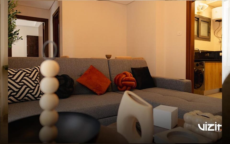 VIZIT 2BDR in ZED West Near Arkan Plaza Apartment in Egypt