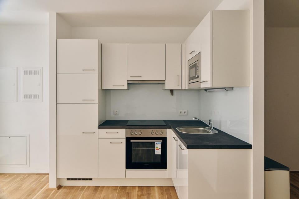 Kitchen or kitchenette, oven, stove