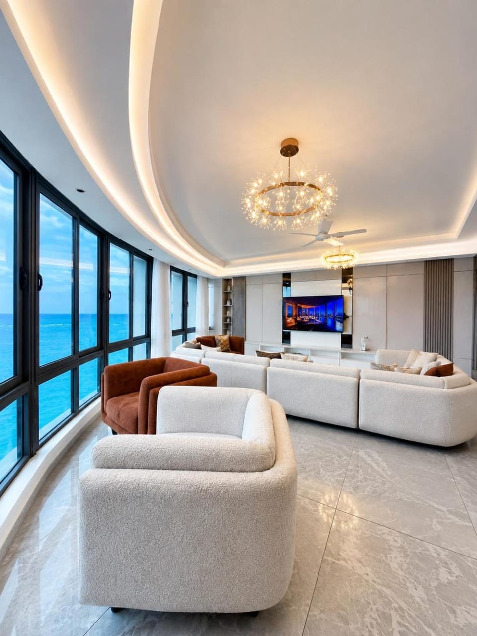 Nauras Towers Beachfront Penthouse10 Gym, Pool Steam AC Apartment in Mombasa County