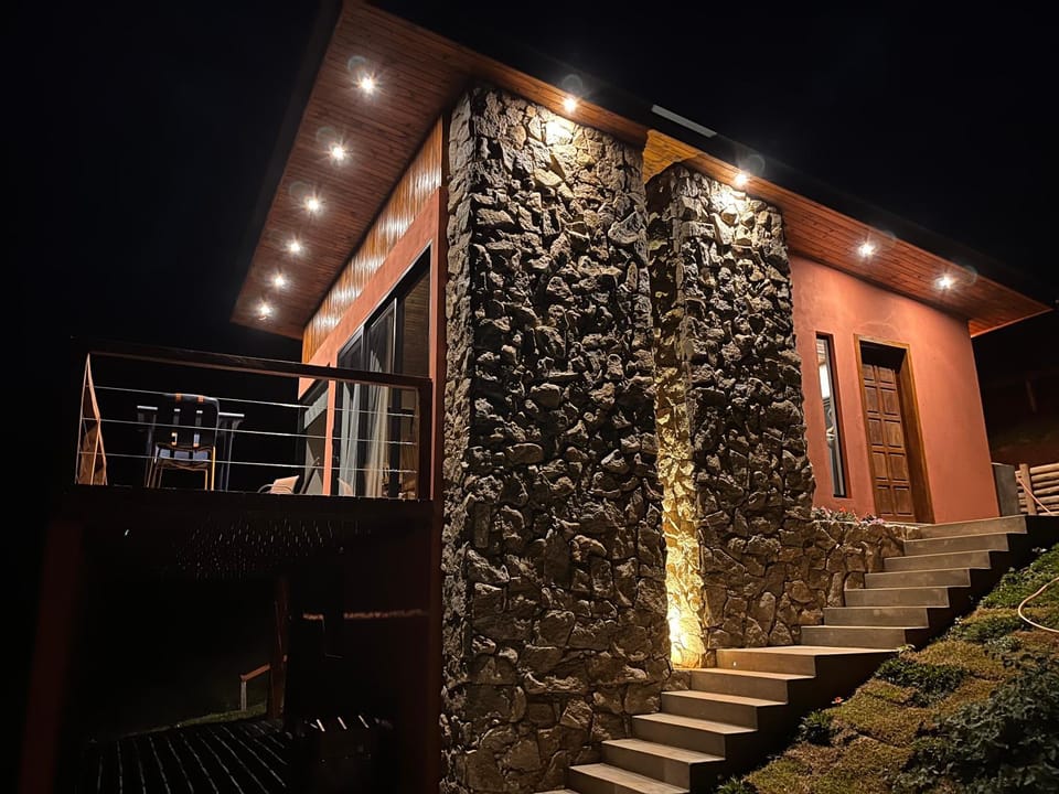 Property building, Night, Balcony/Terrace