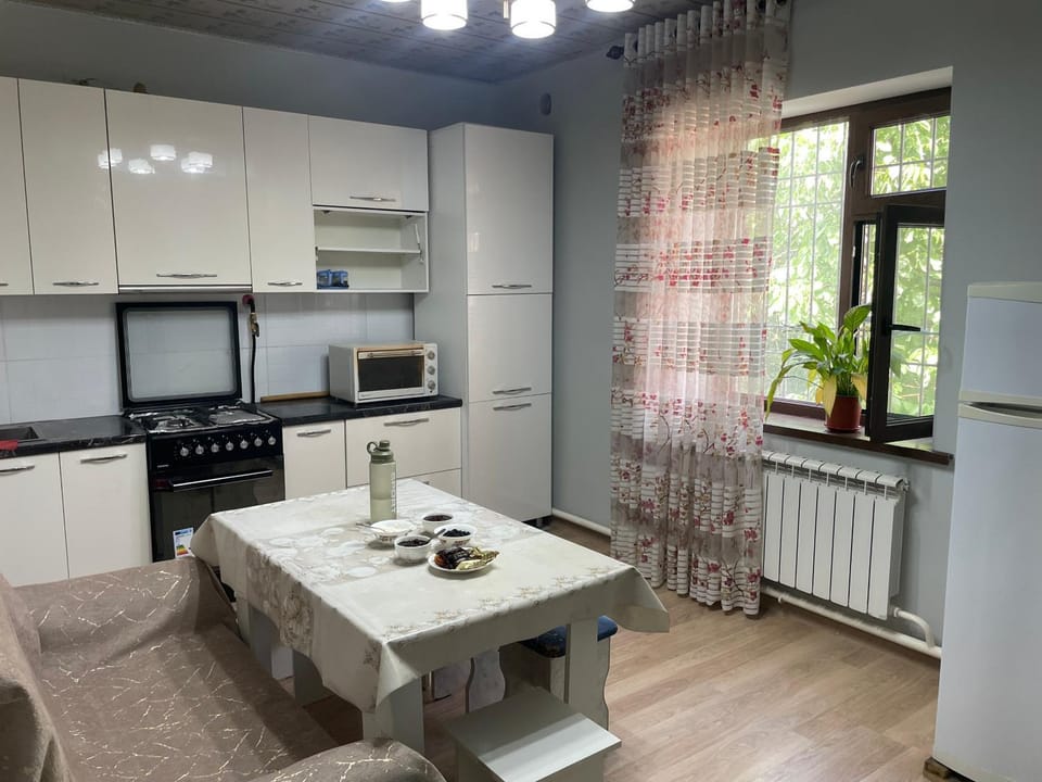 Kitchen or kitchenette, Dining area, oven, stove
