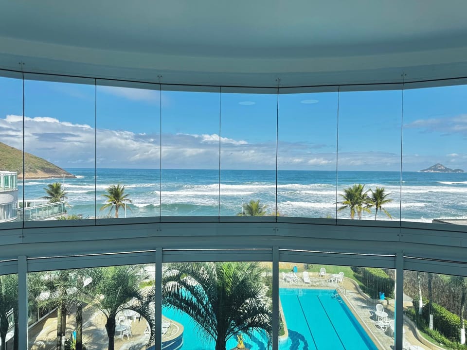 Day, Natural landscape, View (from property/room), Balcony/Terrace, Pool view, Sea view, Swimming pool