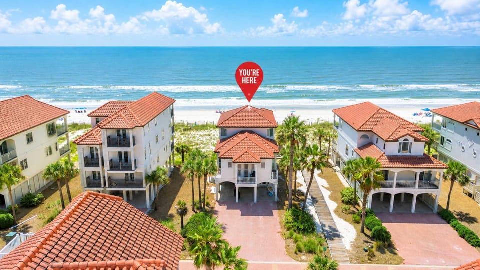 Sea Forever- Beach Front- 5 Bedroom - Hot tub- Pool House in Saint George Island