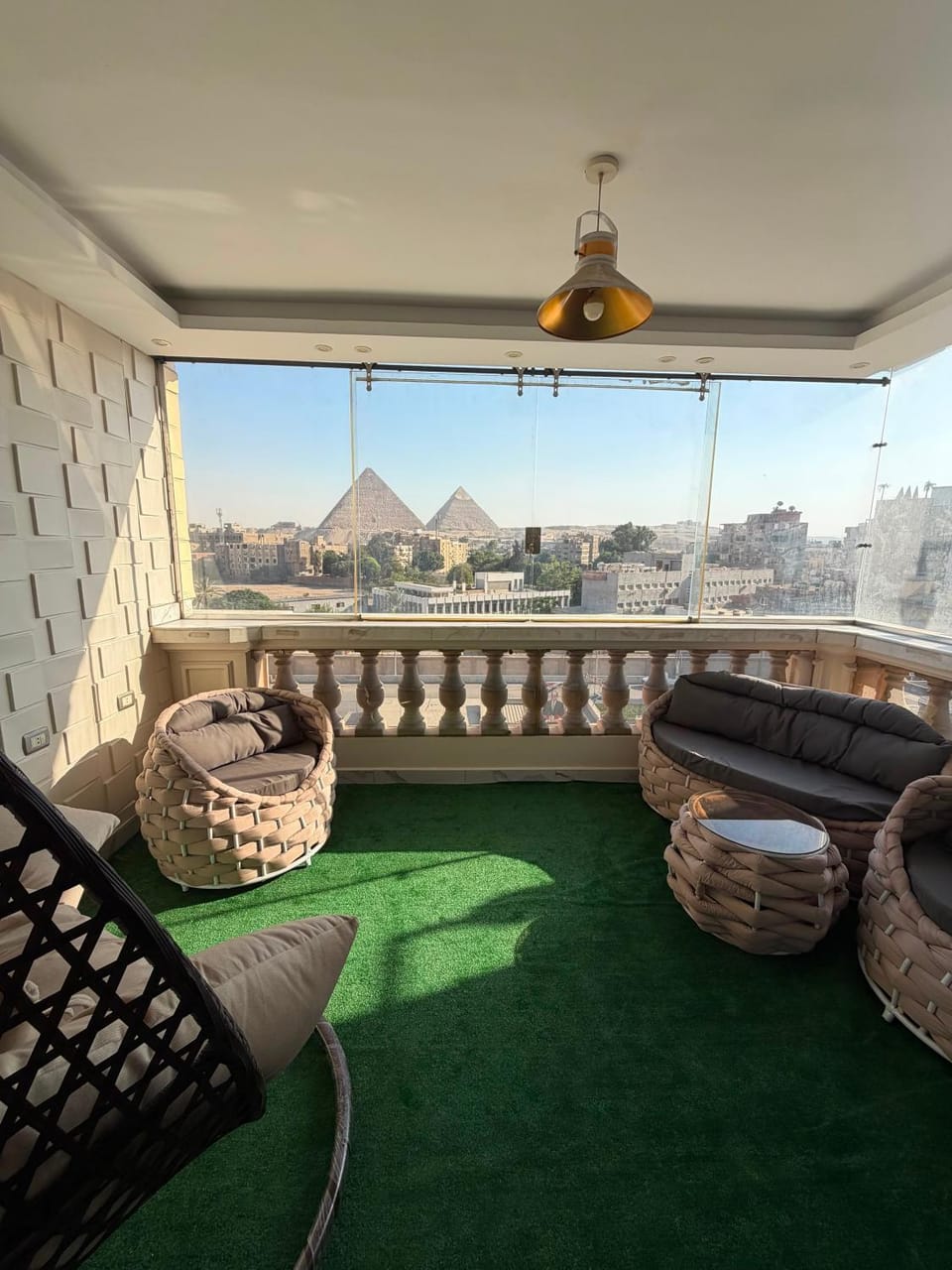 Patio, Day, Natural landscape, View (from property/room), Balcony/Terrace, Living room, Seating area, Mountain view