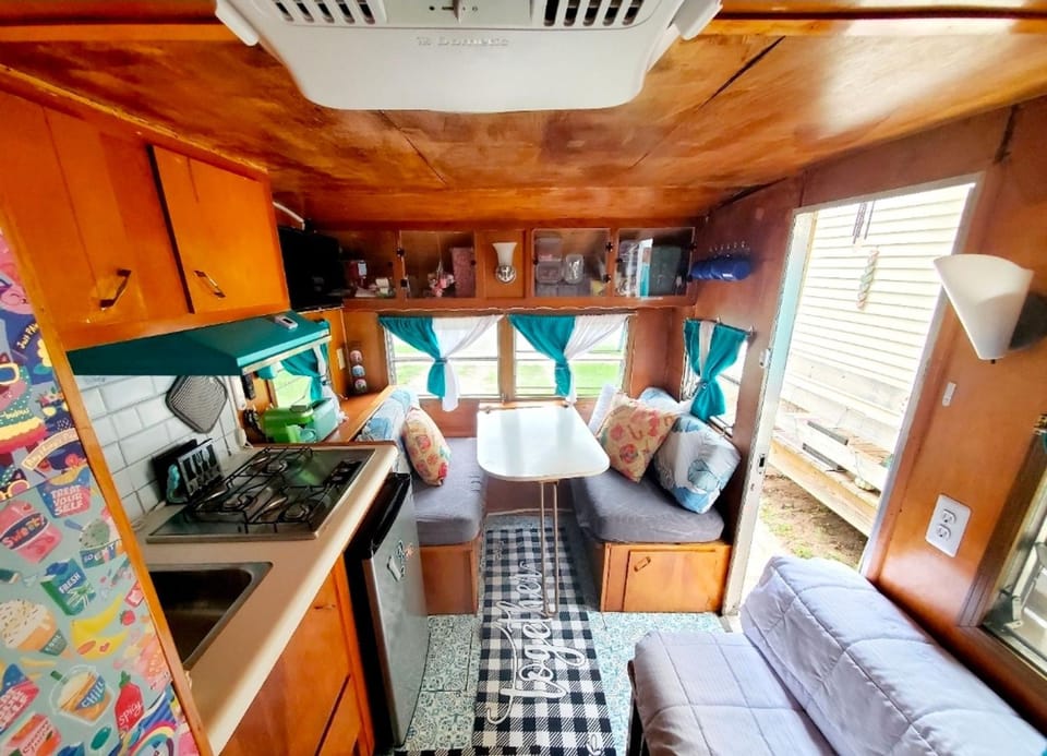 Living room, kitchen