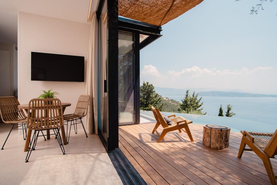 Rizes Sea View Infinity Villa in Peloponnese, Western Greece and the Ionian