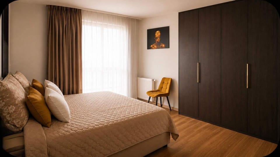 Bed, Photo of the whole room, Bedroom, wardrobe