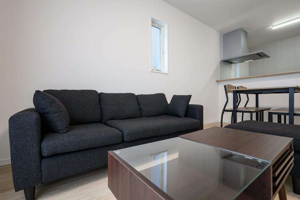 Kitchen or kitchenette, Living room, Dining area