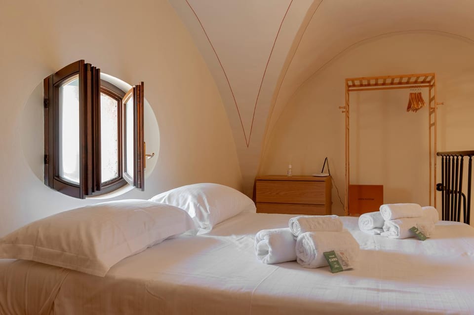 Bed, Photo of the whole room, Bedroom, towels, wardrobe