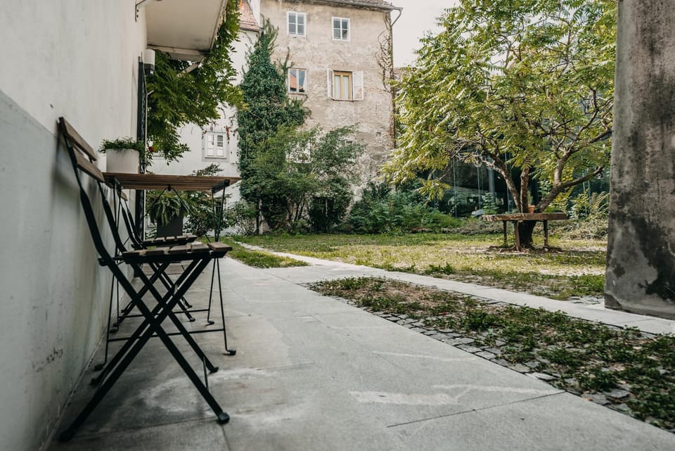 Property building, Garden, Garden view