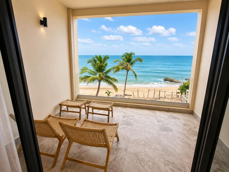 Natural landscape, Balcony/Terrace, Sea view