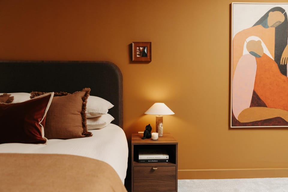Bed, Decorative detail, Bedroom