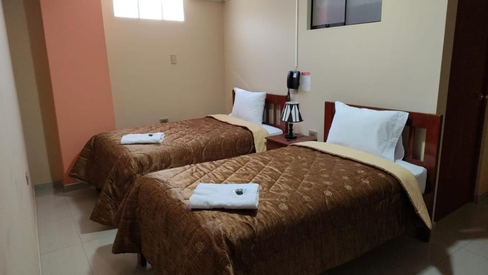 Bed, Photo of the whole room, towels