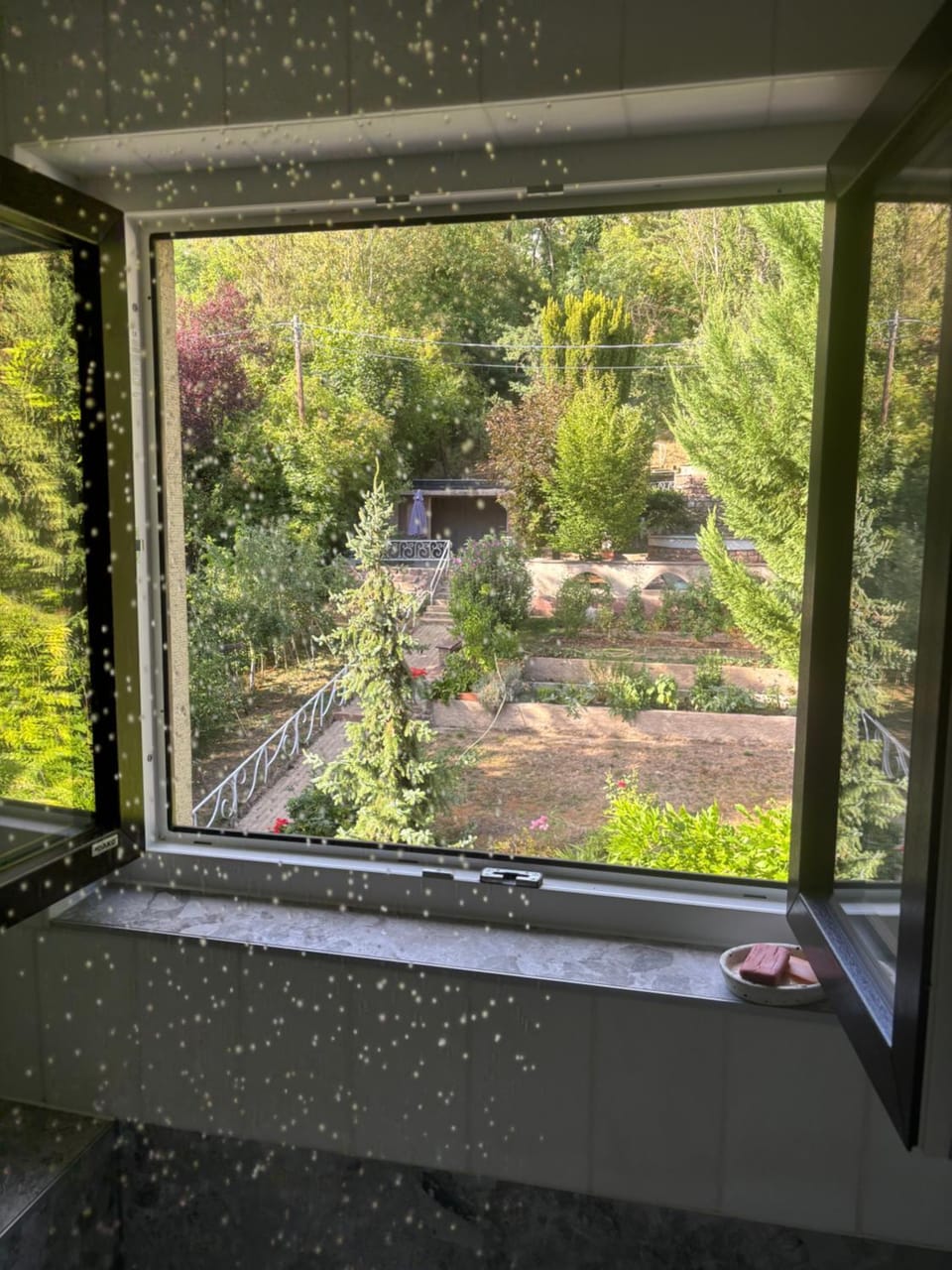 View of park and nature, pool, spa, garden Apartment in Grand Est