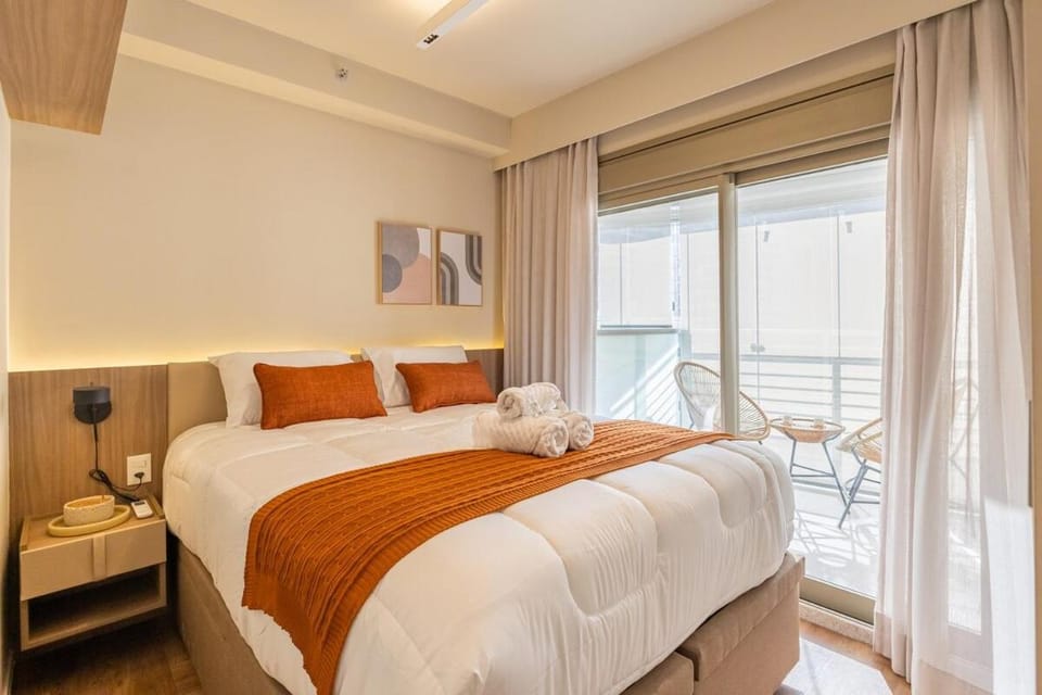 Stay Home Pinheiros - Apartamento Design Alto Padrão - Piscina - Academia com equipamentos Top - Sauna - Varanda privativa - Sala Coworking Apartment in Sao Paulo City