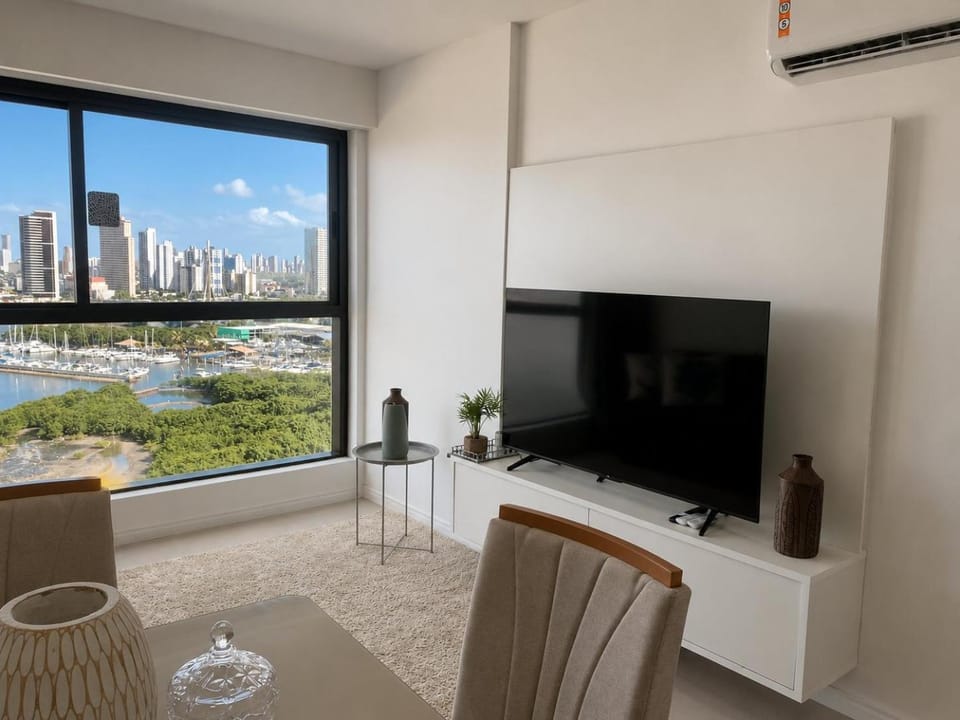 Apartamento em Recife Vista MAR - Cais 1409 Apartment in Recife