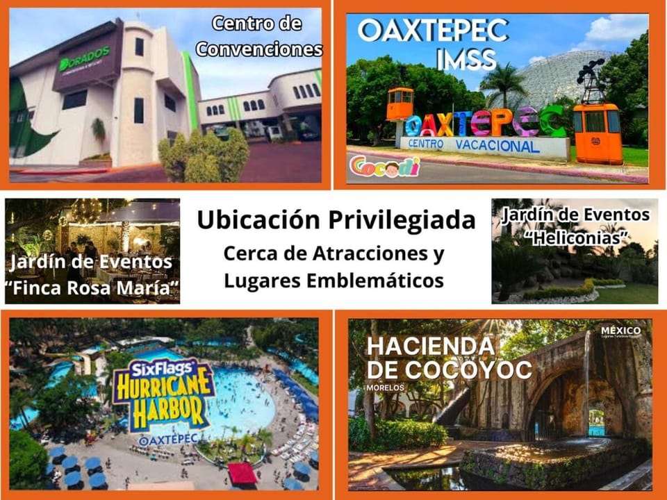 Tropical oasis near Dorados Oaxtepec and Six Flags Apartment in Oaxtepec