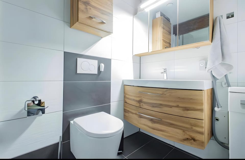 Bathroom, Living room