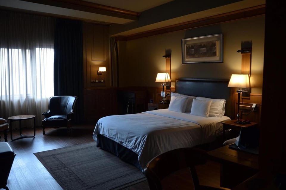 Bed, Living room, Photo of the whole room, Seating area, Bedroom