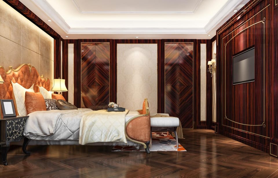 Bed, TV and multimedia, Living room, Photo of the whole room, Seating area, Bedroom