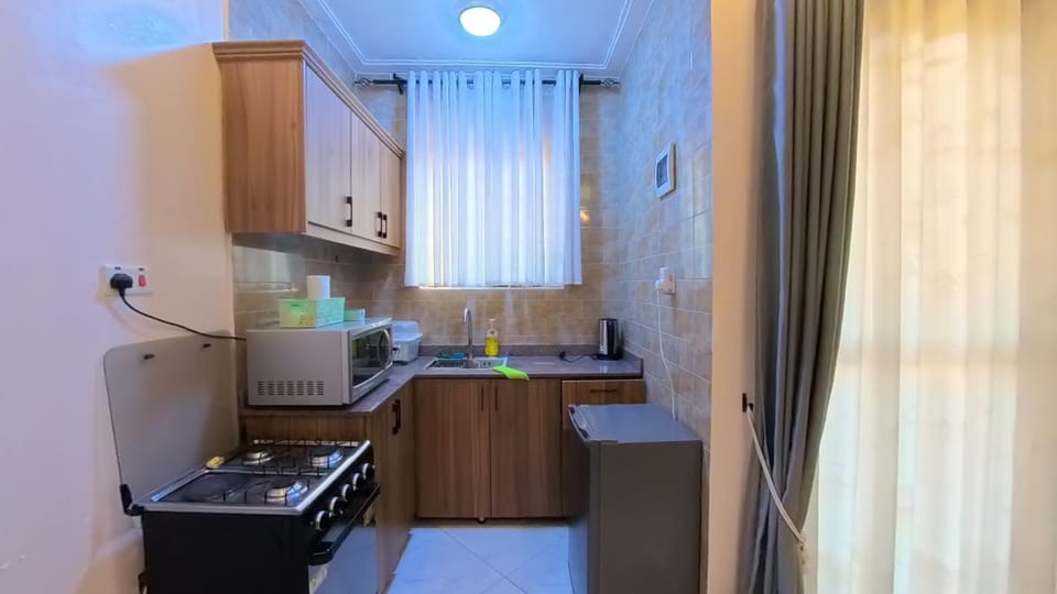 Kitchen or kitchenette, oven, stove