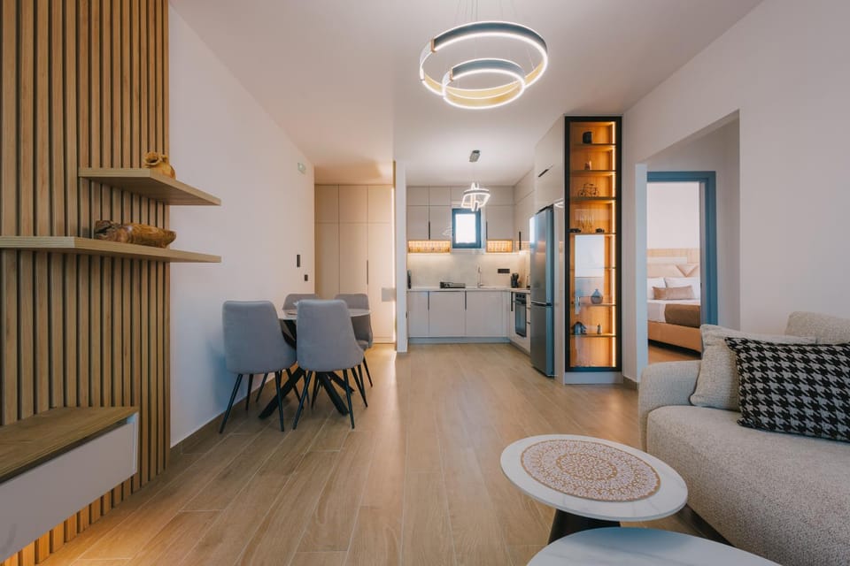 Kitchen or kitchenette, Living room, Photo of the whole room, Seating area