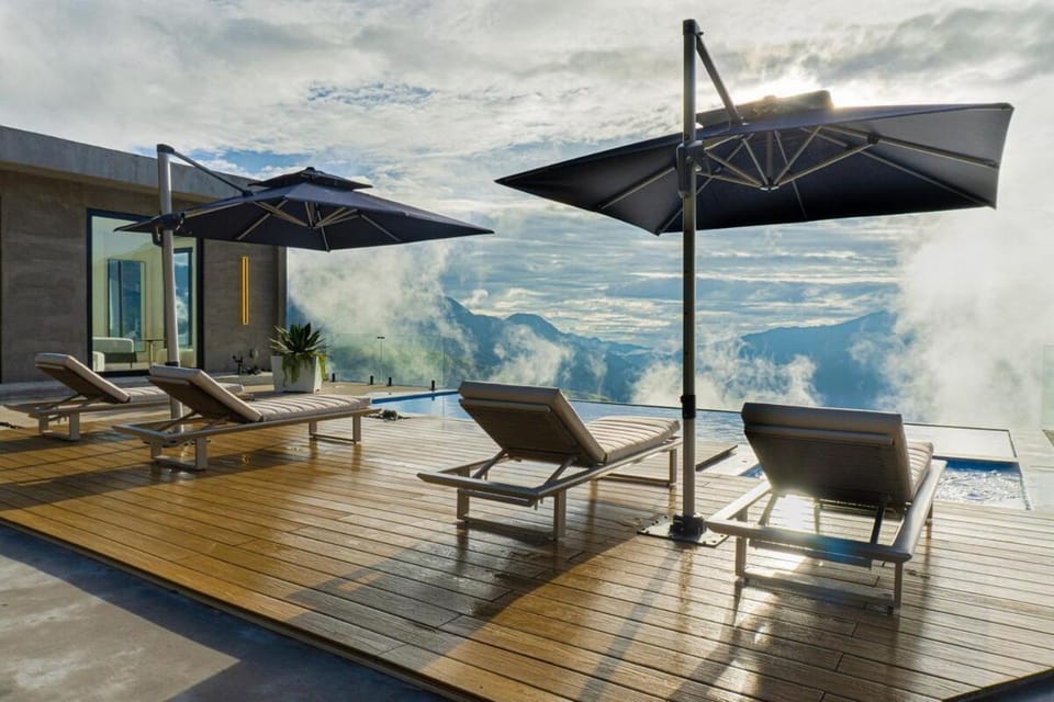 Patio, Day, Natural landscape, Pool view, Swimming pool