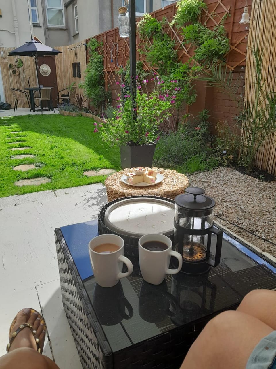 Patio, Garden, Seating area