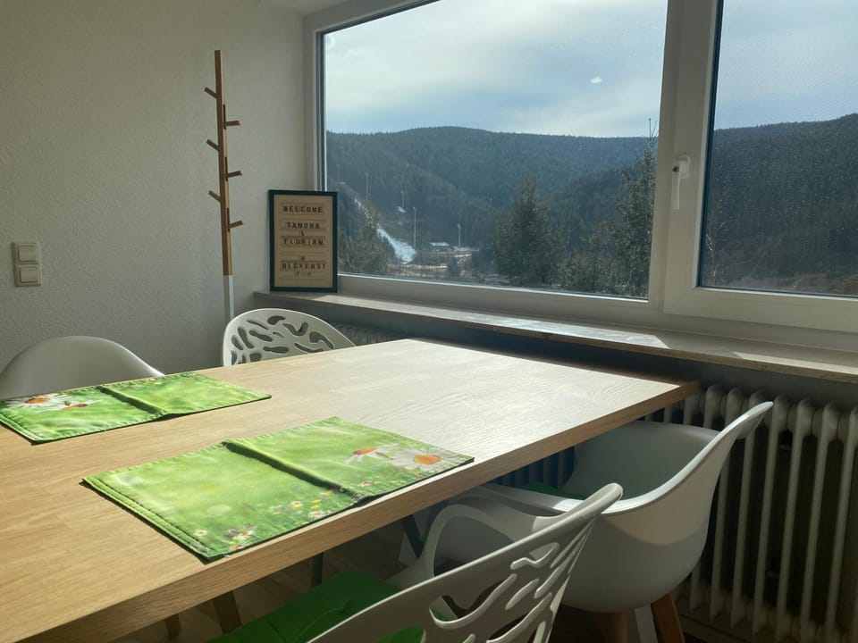 Natural landscape, View (from property/room), Dining area, Mountain view