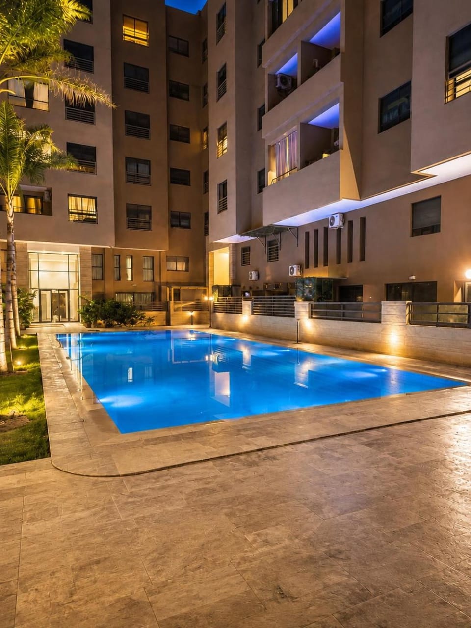 Property building, Pool view, Swimming pool