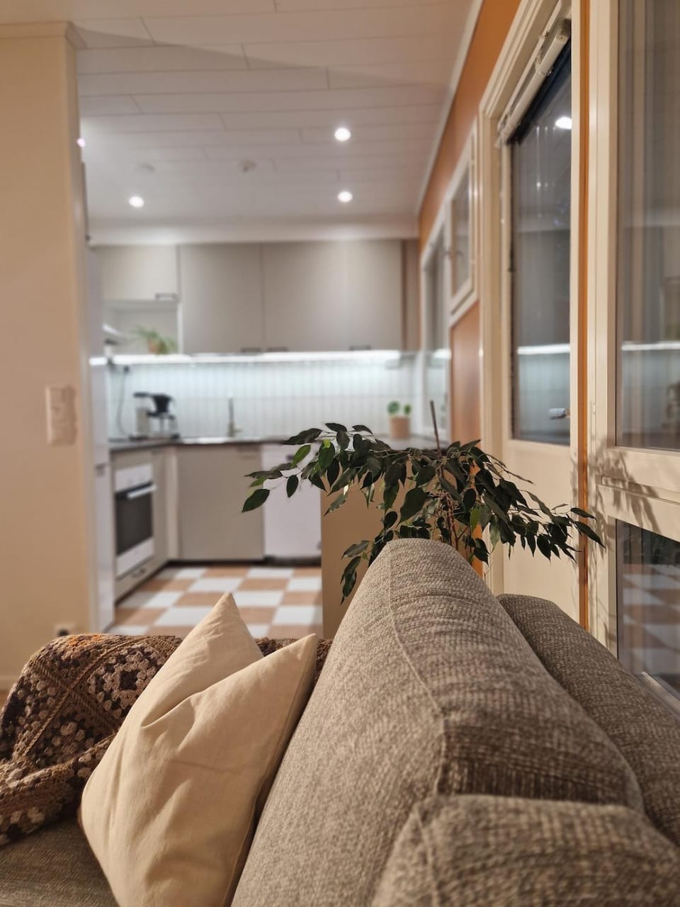 Cozy two-room apartment with a sauna and a private yard - Free parking Apartment in Finland