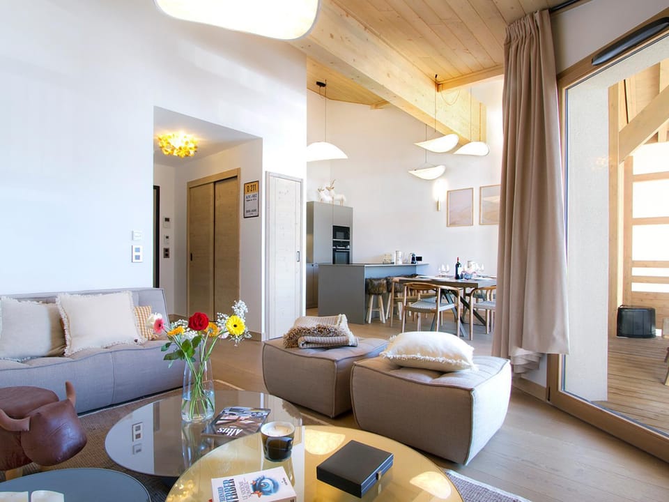 Appartement spacieux, vue pistes - 10 pers. Apartment in Huez