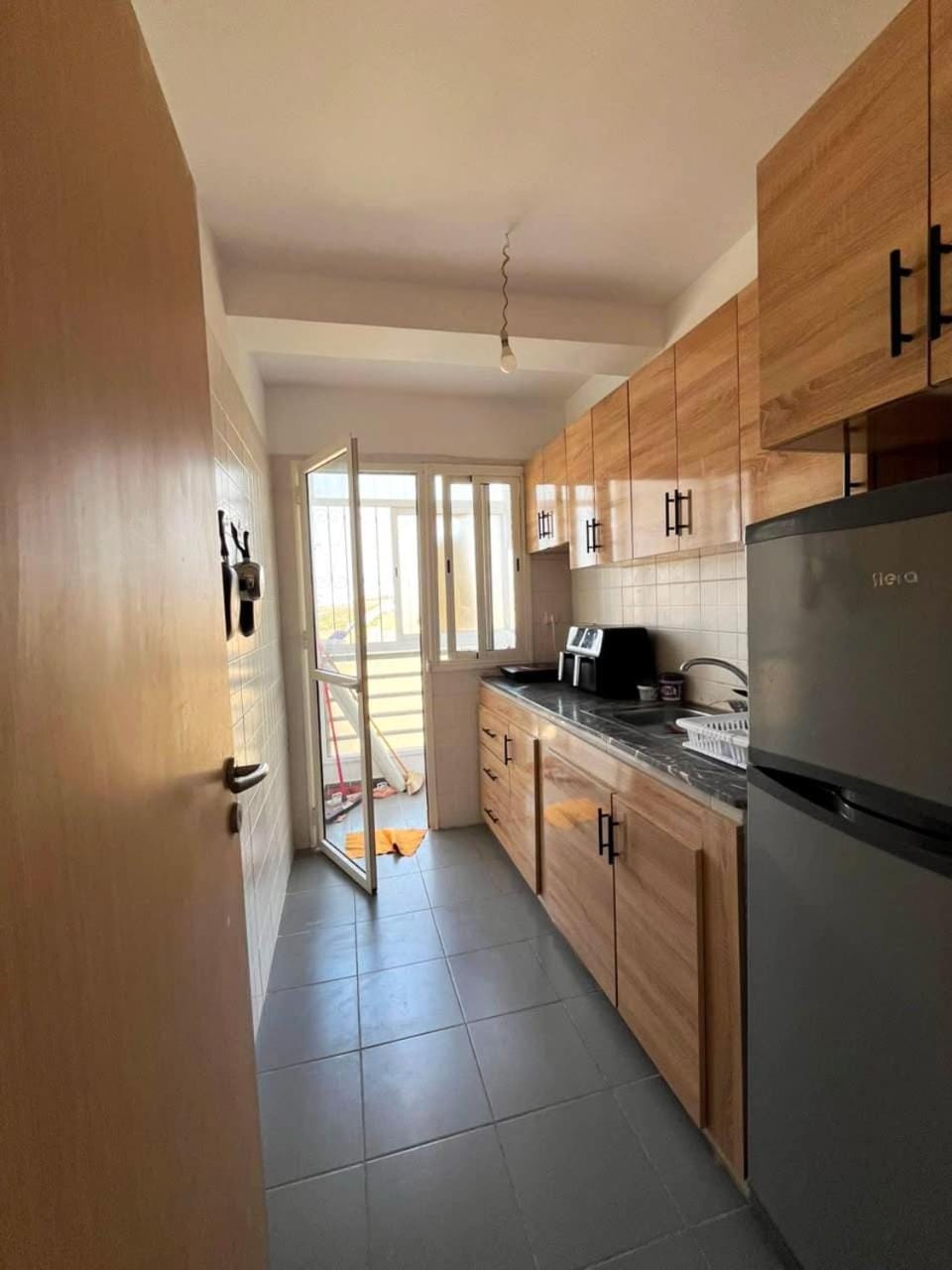 Kitchen or kitchenette, dishwasher