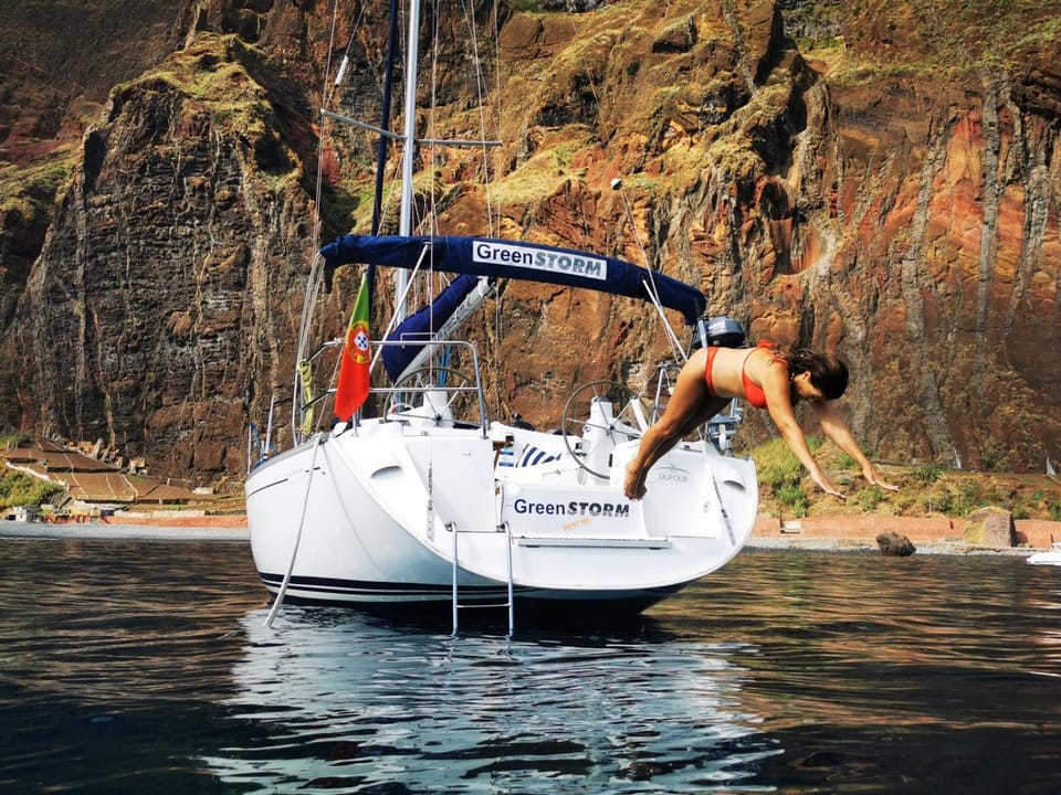 GreenStorm Yacht Rental Docked boat in Funchal