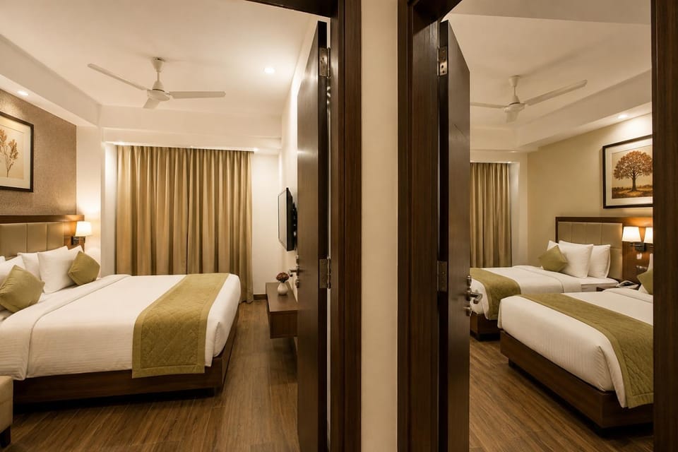 Bed, Bedroom, air conditioner