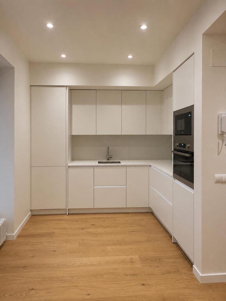 Kitchen or kitchenette, dishwasher
