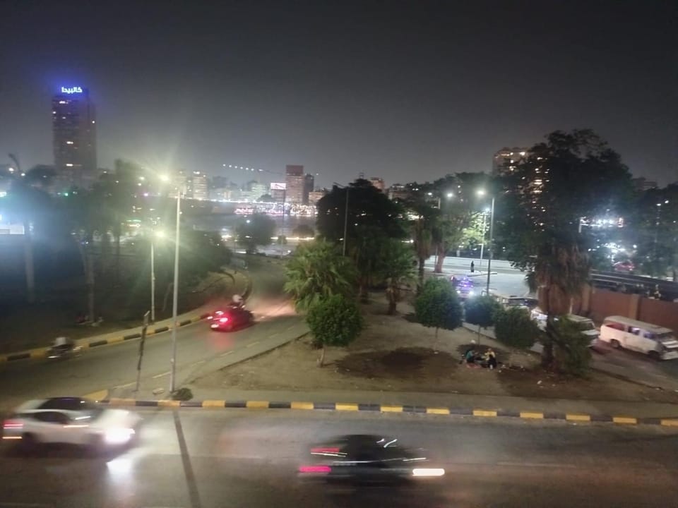 Night, City view, Street view