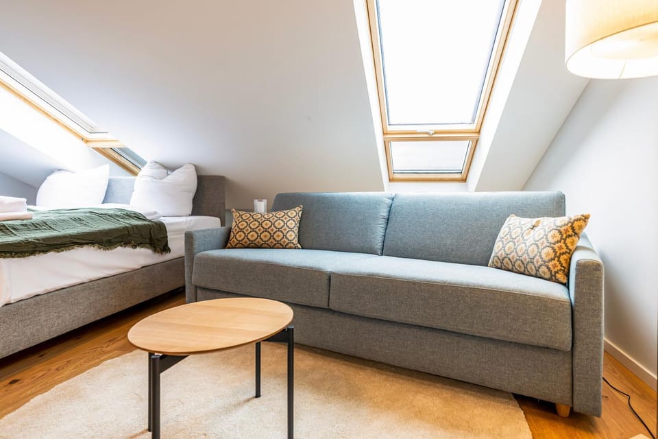 Living room, Seating area, Bedroom