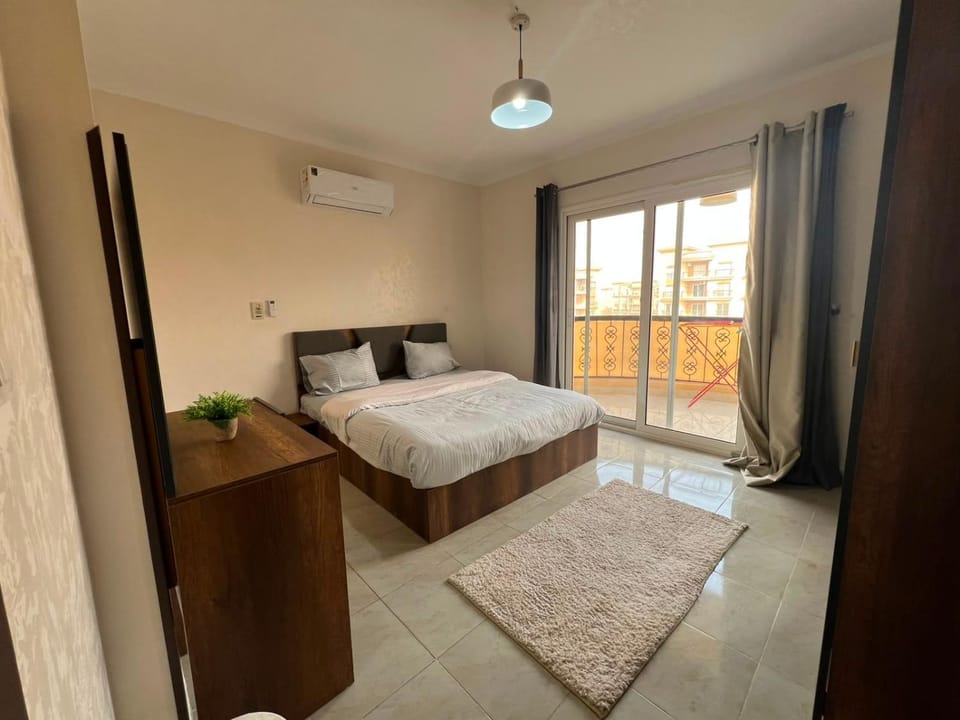 Bed, Photo of the whole room, Bedroom, air conditioner
