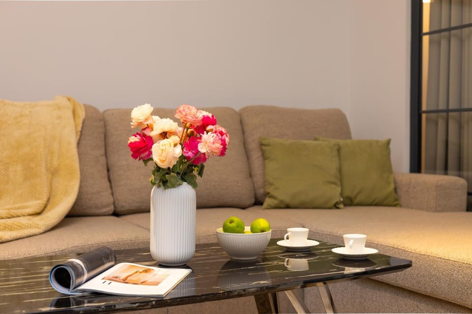 Coffee/tea facilities, Living room, Seating area