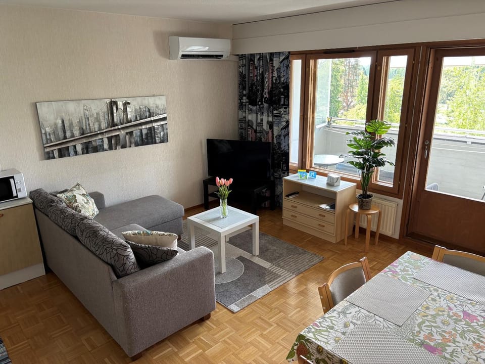 Viihtyisä saunallinen asunto ilmastoinnilla Apartment in Finland