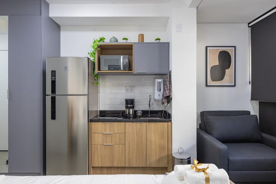 Stúdio para 3 pessoas-CoworkingMaleiroAcademia Apartment in Sao Paulo City