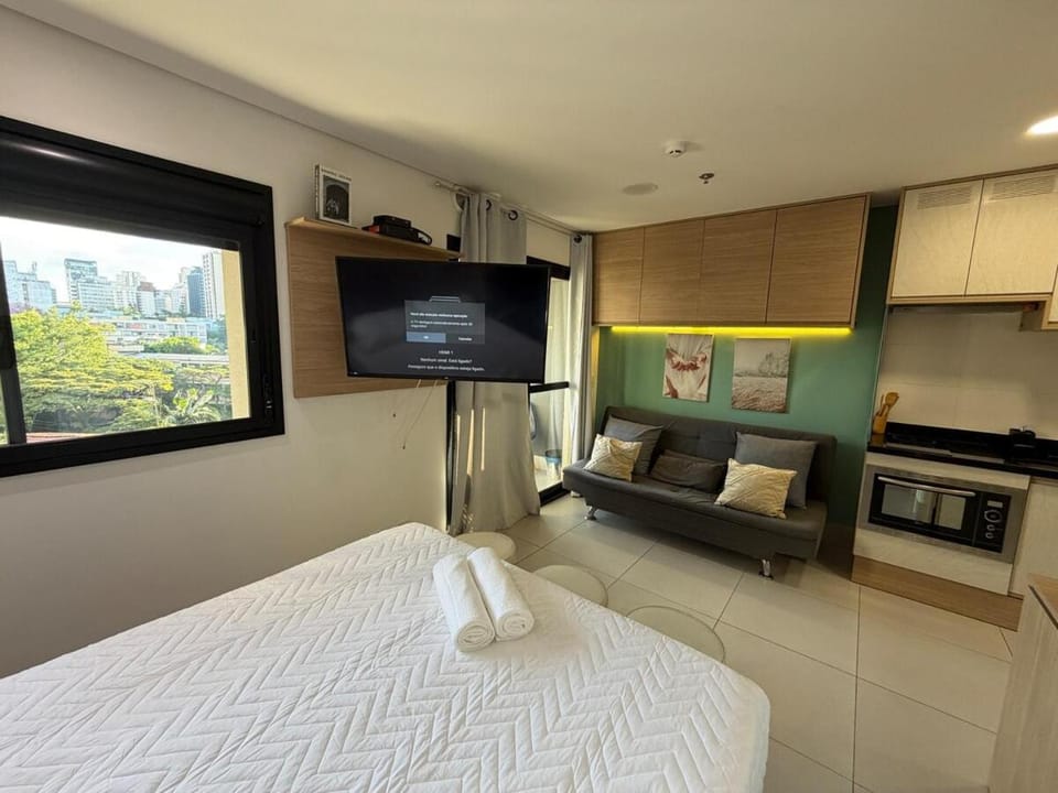 Studio com PS5 próx do metrô e da Av Paulista Apartment in Sao Paulo City
