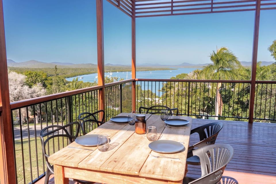 Balcony/Terrace, Dining area, River view, Sea view