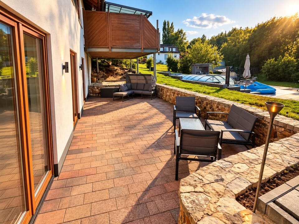 Auszeit an den Externsteinen - Pool & private Terrasse Apartment in Detmold